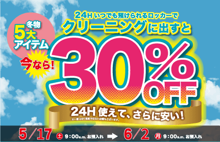 30%オフセール